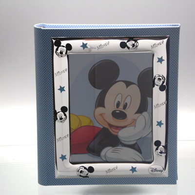 Cornici in argento: Album Micky Mouse c/Corn.Stelle Celeste 20x25