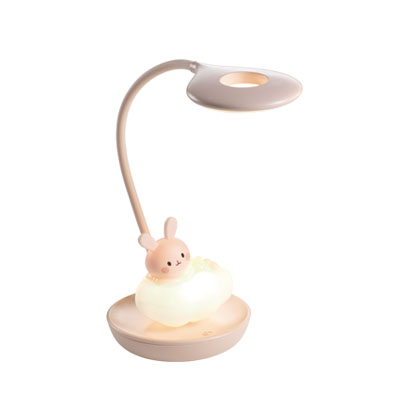 Lampada Cameretta Coniglietto Rosa Led Ricaricabile