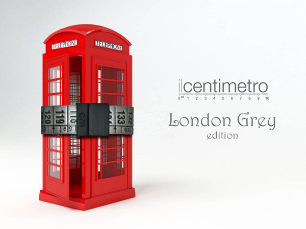 IL CENTIMETRO - LONDON GREY - RUBBERSKIN NERA