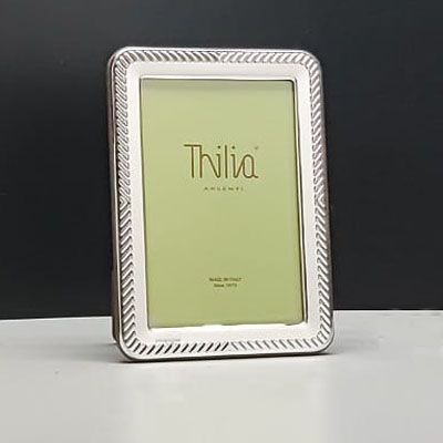 Cornici in argento: Cornice Video Righe in Argento laminato