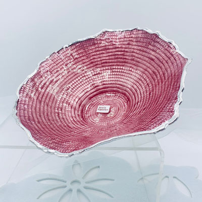 Cornici in argento: Ciotola Collezione Diamantata d.22 Colore Rosa
