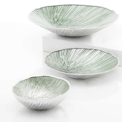 Cornici in argento: Ciotola Fusion Verde Pastello Argento