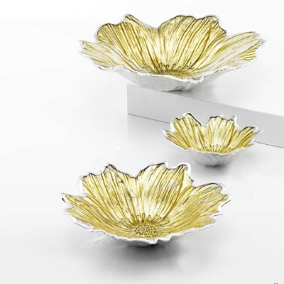 Cornici in argento: Ciotola class flower Oro e argento