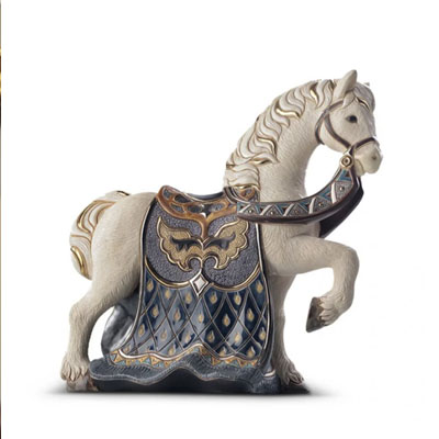 Cornici in argento: Cavallo Imperiale 32x31 Ceramiche DeRosa